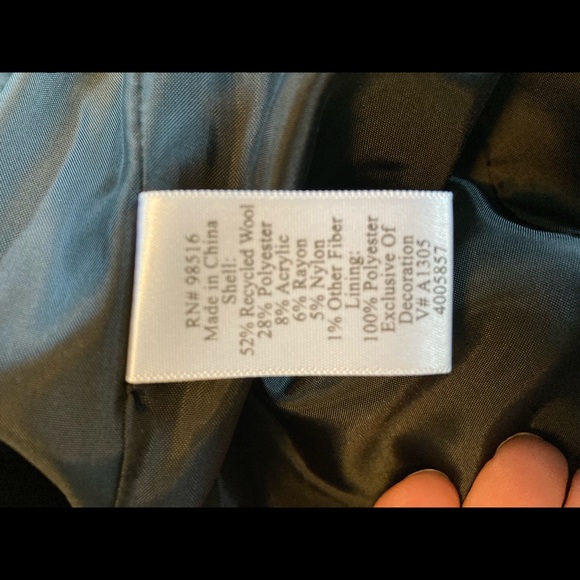 Coldwater Creek blazer black embellished rosettes - Picture 5 of 6